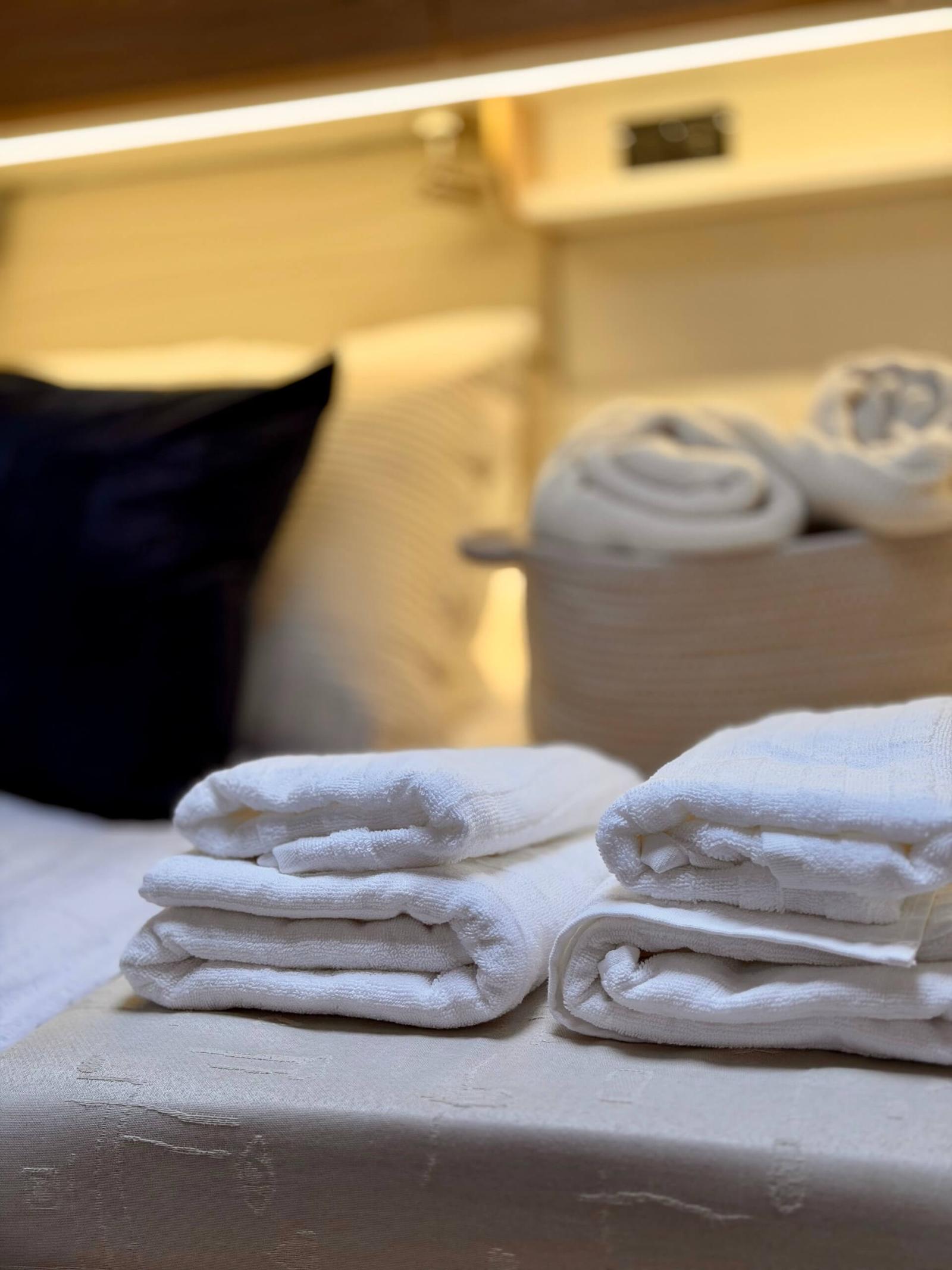 Included towels and blankets