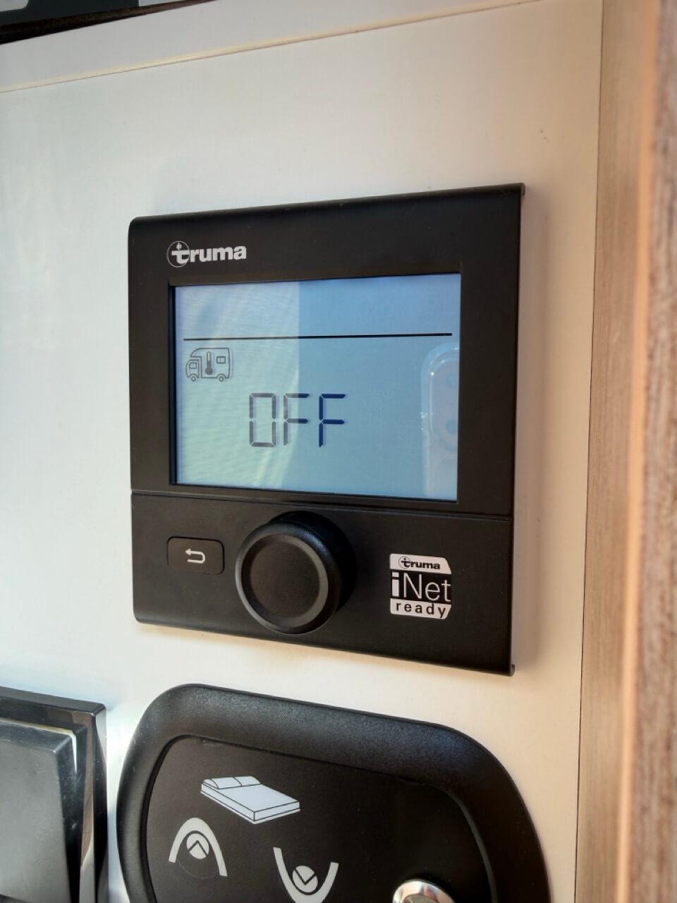 Heater turned off from the Truma panel